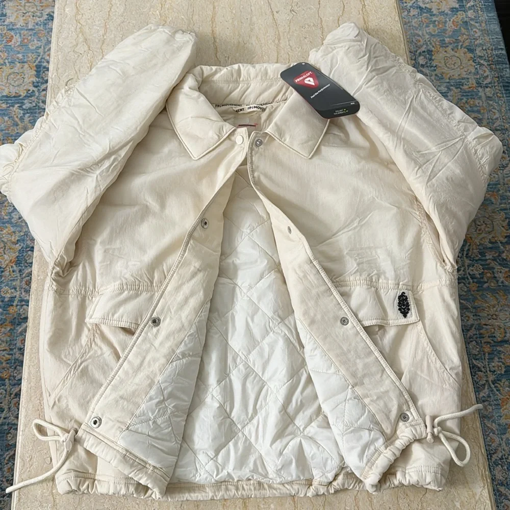 New FP Movement Off The Bleachers Drawcord Jacket. M - Picture 8 of 15